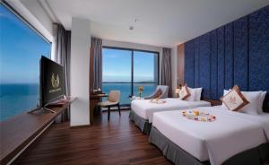 TV a/nebo společenská místnost v ubytování Vesna Hotel Nha Trang