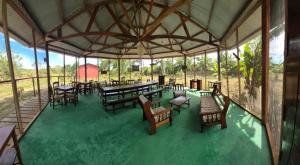 En restaurant eller et andet spisested på La Casa de Lucho