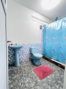 Koupelna v ubytování Hotel Julián Cotuc