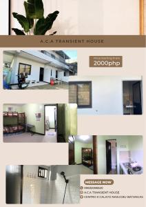 a collage of photos of a apartment house at ACA Transient House in Nasugbu