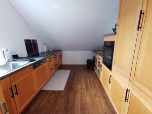 Kuchyň nebo kuchyňský kout v ubytování BodenSEE Apartment Achberg Panoramablick