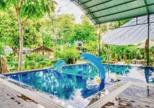 Πισίνα στο ή κοντά στο Happy Home Đồng Bèn