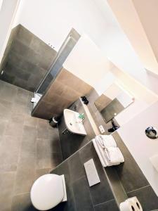 Koupelna v ubytování Boardinghouse - Stadtvilla Budget