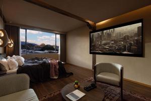 Χώρος καθιστικού στο LAKHAM DAR. YuYueju Boutique Stay