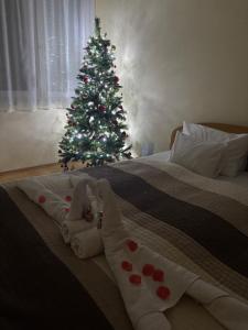 Postel nebo postele na pokoji v ubytování Zenora Apartman + 13 fotografií