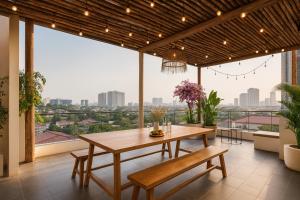 Balkón nebo terasa v ubytování Aurora Grand Hotel