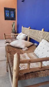 Khu vực ghế ngồi tại Riad MsHolidays bassin privatisé Marrakech