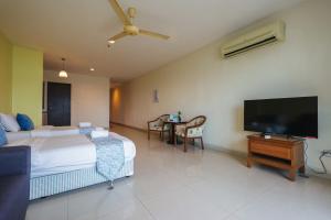 Et tv og/eller underholdning på Marina Island Lumut Homestay