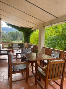 Balkón nebo terasa v ubytování casa rural Mas Pare Sant