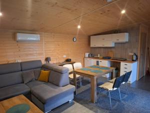 Η κουζίνα ή μικρή κουζίνα στο POLESKI DOMEK Z JACUZZI W Czarnym Lesie