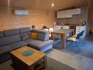 Η κουζίνα ή μικρή κουζίνα στο POLESKI DOMEK Z JACUZZI W Czarnym Lesie