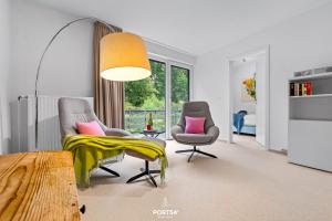 Køkken eller tekøkken på Ferienhaus Ostsee Hideaway Maasholm Bad