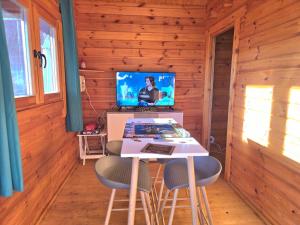 TV a/nebo společenská místnost v ubytování Soleil Passion en plein cœur de ville