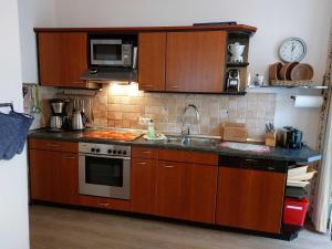 Køkken eller tekøkken på Villa Gudrun by Unsere Urlaubszeit