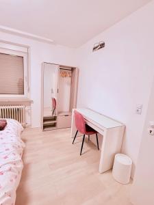 Postel nebo postele na pokoji v ubytování Traumwelt