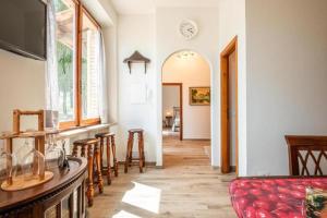 TV a/nebo společenská místnost v ubytování Vertine Countryside