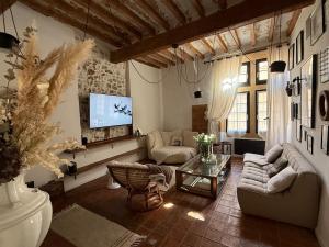 Khu vực ghế ngồi tại Exceptional apartment