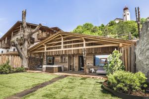 En have udenfor Naturchalet Kirchwies - Adults Only