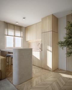 Køkken eller tekøkken på Apartment Solis 6