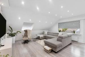 Χώρος καθιστικού στο Ferienwohnung BlackForest