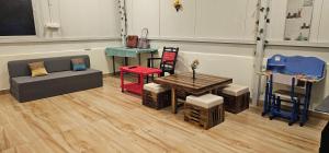 Et opholdsområde på Welcome Homestay