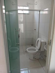 Koupelna v ubytování Hotel New + 19 fotografií