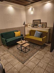 Χώρος καθιστικού στο Der baeren - Wohnen im ältesten Gasthaus von Mainbernheim