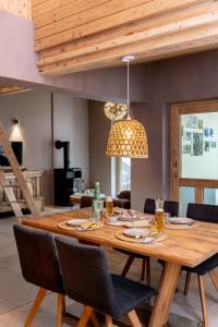 Posezení v ubytování chalet atelier Luxuriöses Chalet mit alpinem Charme