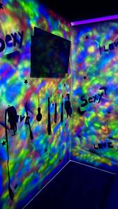 Μια τηλεόραση ή/και κέντρο ψυχαγωγίας στο Love Room - fluo expérience