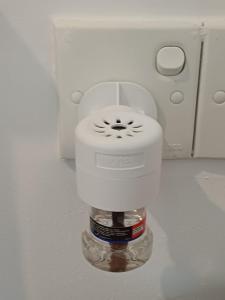 a white blender sitting on top of a counter at villa Calm Haven in Unawatuna +49 photos