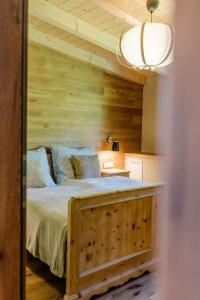 Ένα ή περισσότερα κρεβάτια σε δωμάτιο στο Berg-Apartment Kleinmauerreith +32 φωτογραφίες