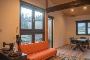 Χώρος καθιστικού στο New Field Chalet 白馬