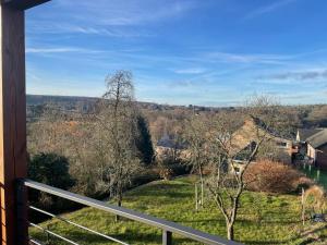a view from the balcony of a house at SkyNest in Namur