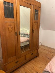 Postel nebo postele na pokoji v ubytování An der Heide