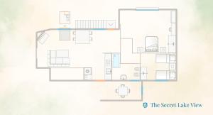 a floor plan of the secret lake view at The Secret Lake View by Rent All Como in Pognana Lario