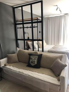 Postel nebo postele na pokoji v ubytování Aifin bonito monoambiente