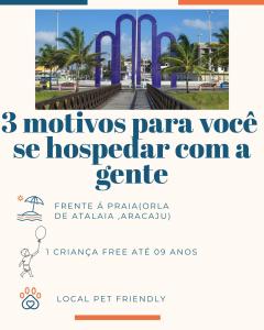 Un folleto para el Centro de Convenciones Hosocan de Morocco Fan Vibe. en Pousada na Orla, Atalaia, en Aracaju