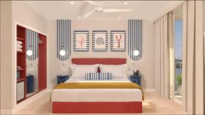 Ένα ή περισσότερα κρεβάτια σε δωμάτιο στο Moon Dreams Playa Azul