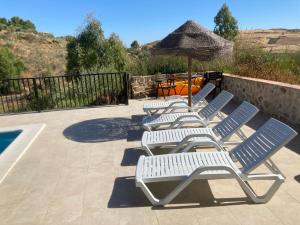 En generel udsigt til bjerge eller udsigt til bjerge taget fra feriehuset