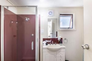 Koupelna v ubytování Just The Spot