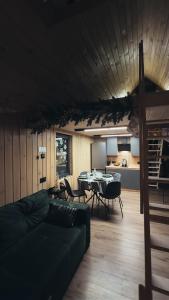 Kuchyň nebo kuchyňský kout v ubytování Дивоніч guest house