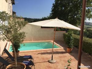 Bazén v ubytování Chambre des Remparts nebo v jeho okolí