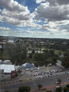 Letecký snímek ubytování Loch Logan flat