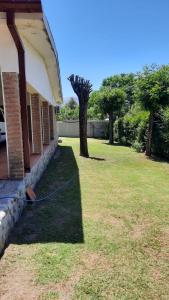 einen Hof neben einem Haus mit einem Baum in der Unterkunft Casa en Nono in Nono