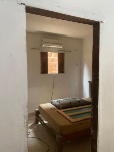 Ένα ή περισσότερα κρεβάτια σε δωμάτιο στο Casa de praia ótima para família