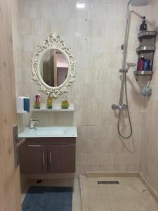 Koupelna v ubytování Apartment with piscine