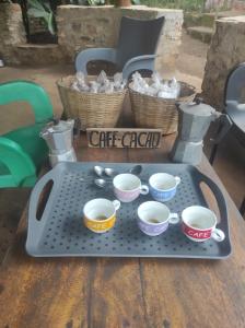 Příslušenství pro přípravu čaje a kávy v ubytování La montagne verte