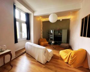 Et opholdsområde på Appartement cosy 2 à 4 personnes Bielle