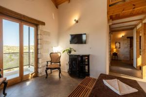 Et tv og/eller underholdning på Villa Falcos by PosarelliVillas