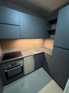 Kuchyň nebo kuchyňský kout v ubytování 1 bedroom heart of Lux city